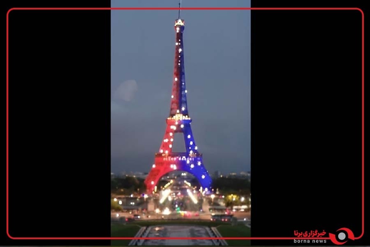 رقص نور «برج ایفل» به بهانه قهرمانی پاری‌سن‌ژرمن در لیگ قهرمانان اروپا