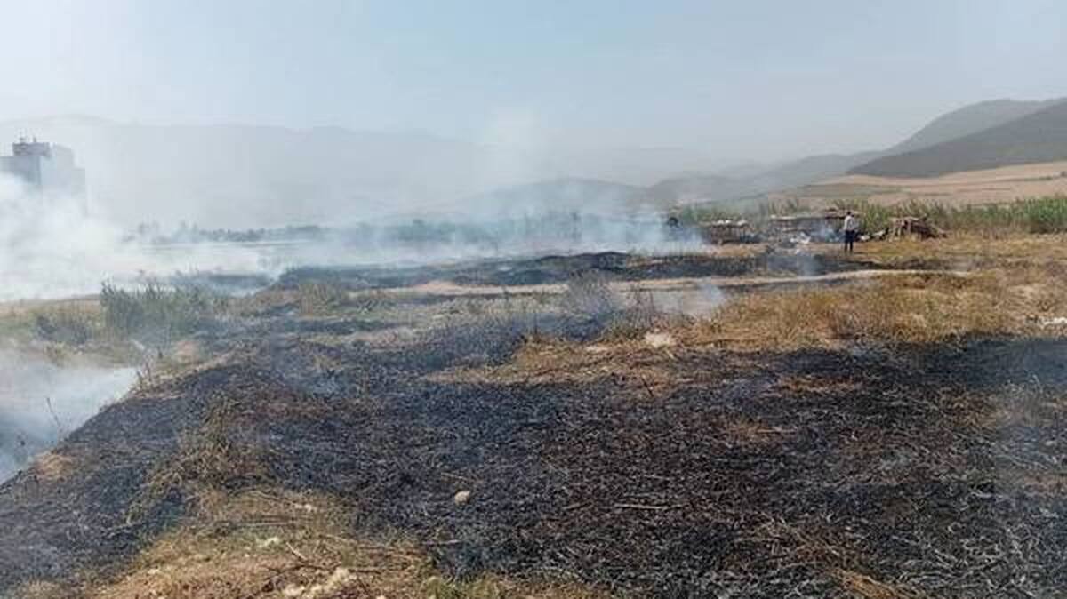 کنترل حریق در پارک  ملی گلستان