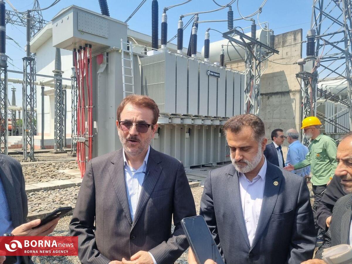 بهره برداری از ترانسفورماتور جدید پست انتقال شهید عضدی رشت