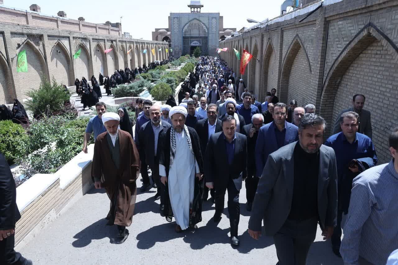 راهپیمایی مردم قزوین در محکومیت جنایت سحرگاه امروز رژیم صهیونیستی 