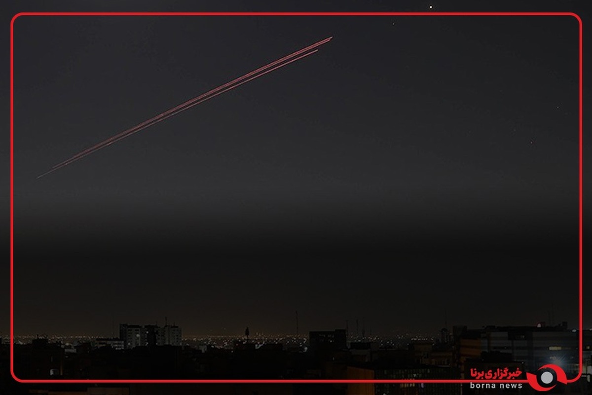 آسمان بندر عباس و درگیری پدافند هوایی با اهداف متخاصم در بندر عباس