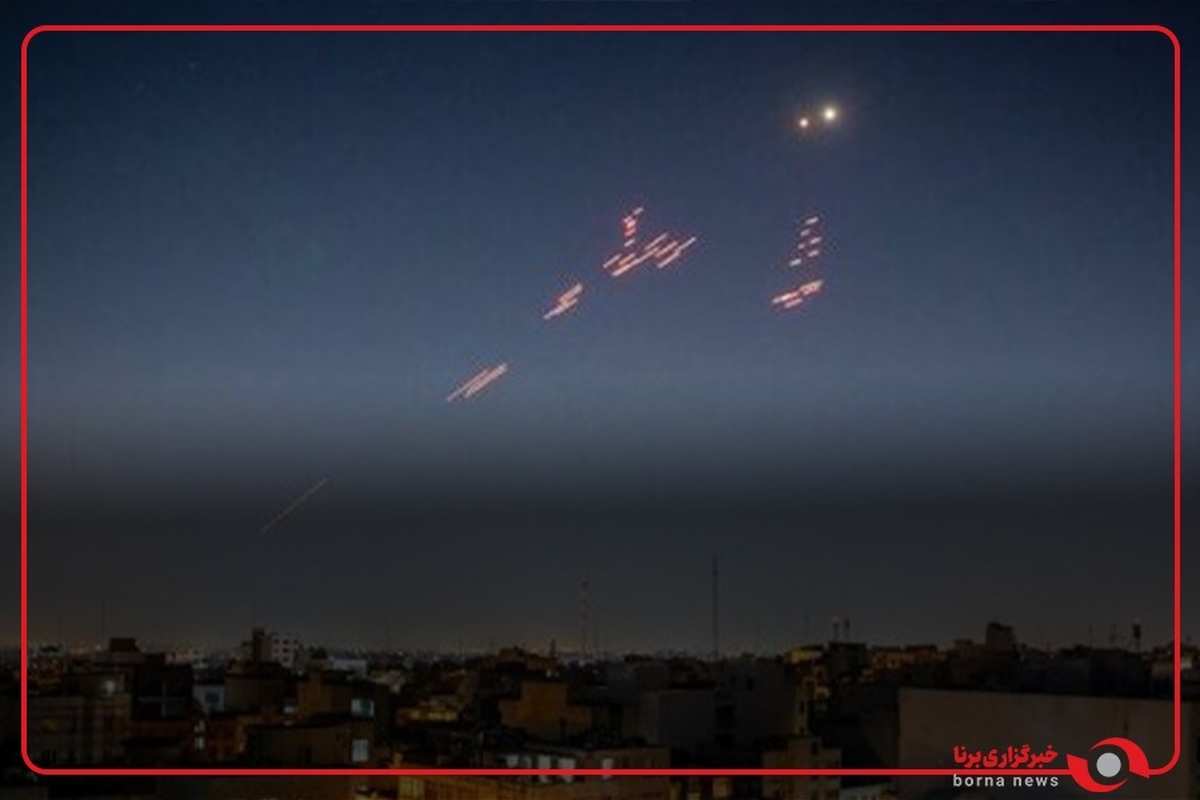 مقابله پدافند تهران با حملات صهیونیستی