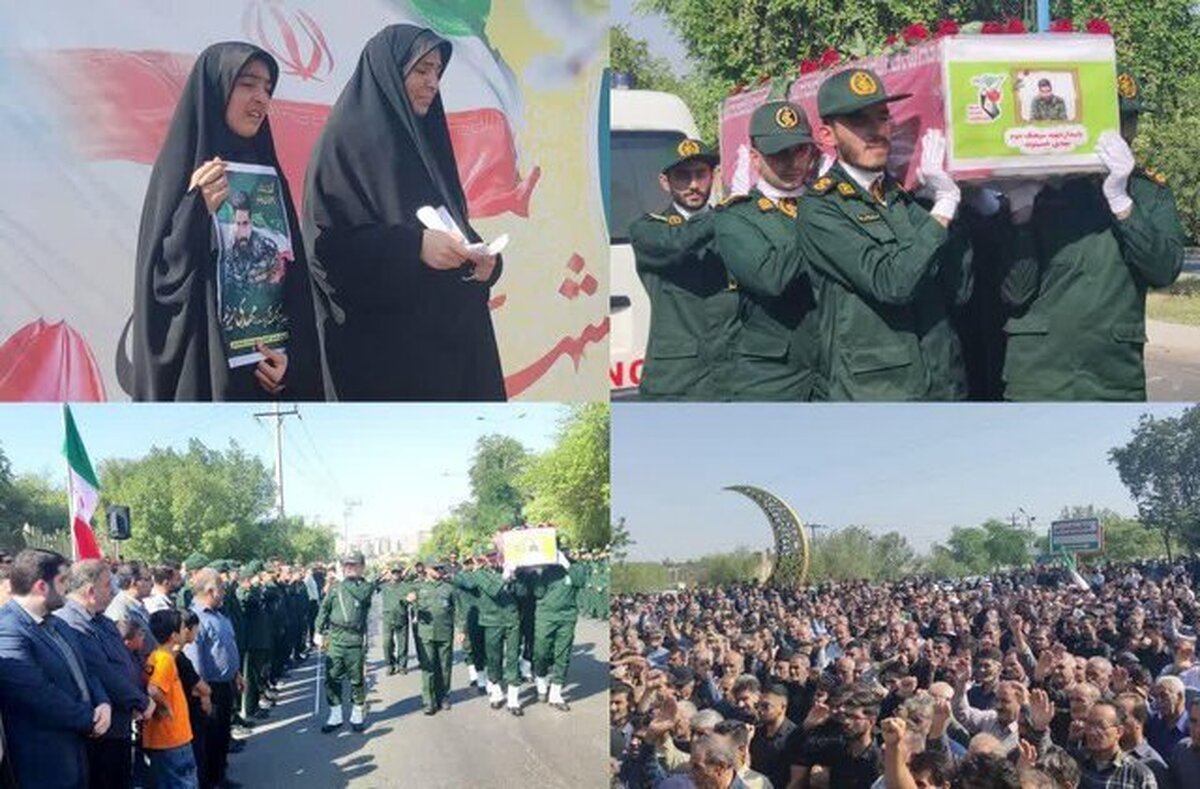 تشییع پیکر شهید مدافع وطن «مهدی حسینوند» با حضور مردم دزفول