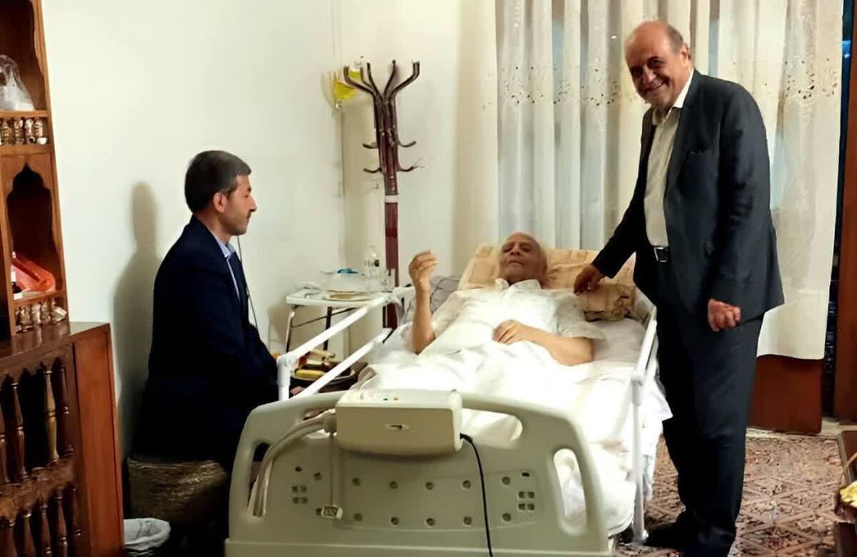 عیادت استاندار اصفهان از خَیر نیک‌اندیش، اکبر مقاره عابد؛ نمادی از تقدیر از خدمات انسان‌دوستانه