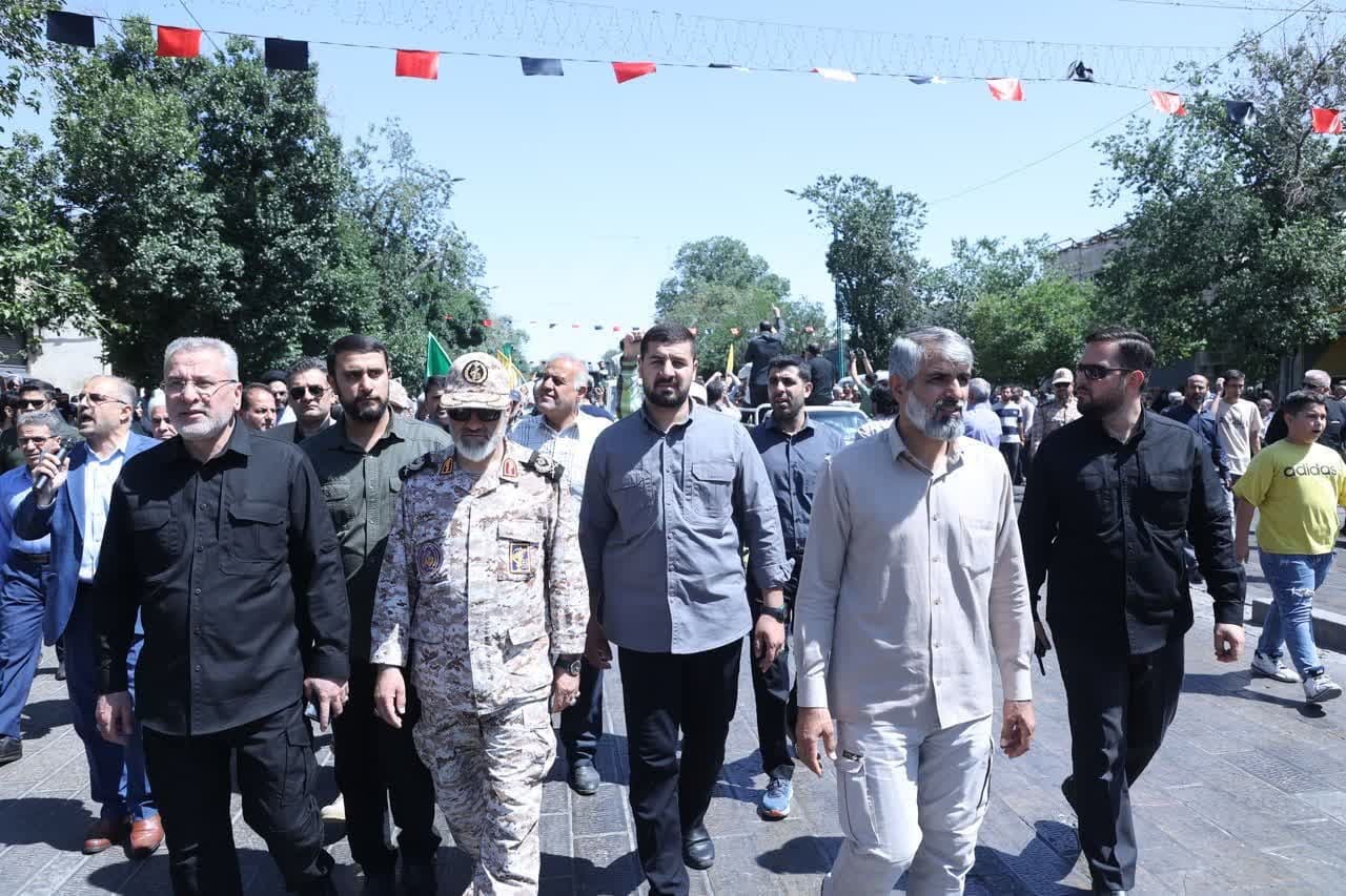 سه شهید حملات صهیونیستی در قزوین تشییع شدند