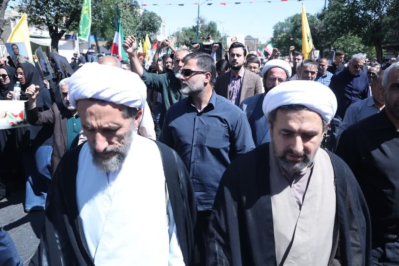 سه شهید حملات صهیونیستی در قزوین تشییع شدند