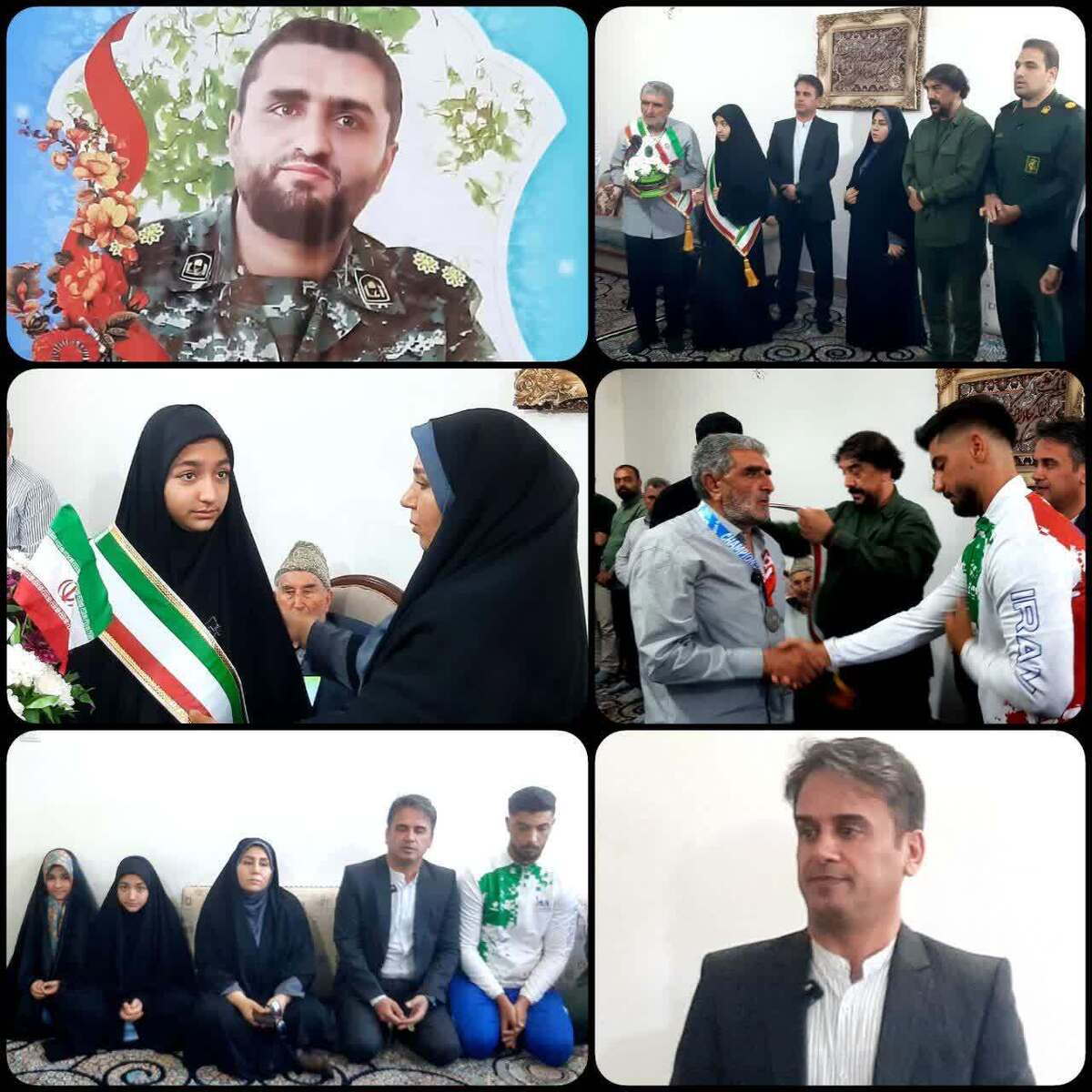 دیدار سرپرست ورزش و جوانان لرستان با خانواده شهید ورزشکار حمله رژیم صهیونیستی/ قایقران لرستانی مدال آسیایی خود را به خانواده شهید تقدیم کرد