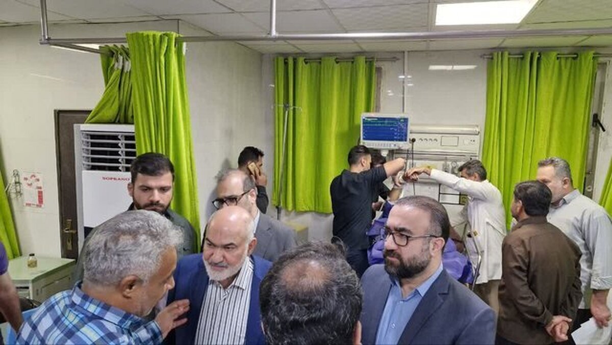 عیادت استاندار خوزستان از مجروحان تجاوز رژیم صهیونیستی در اهواز