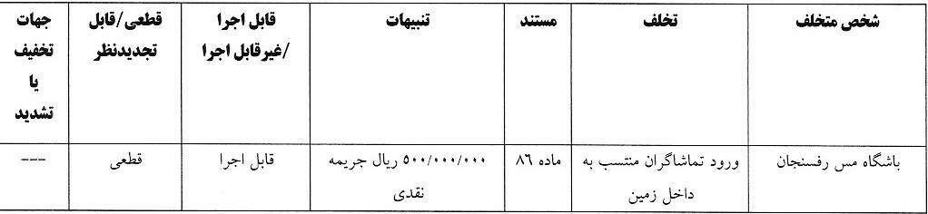 تراکتور دوباره جریمه شد! تراکتور دوباره جریمه شد!
