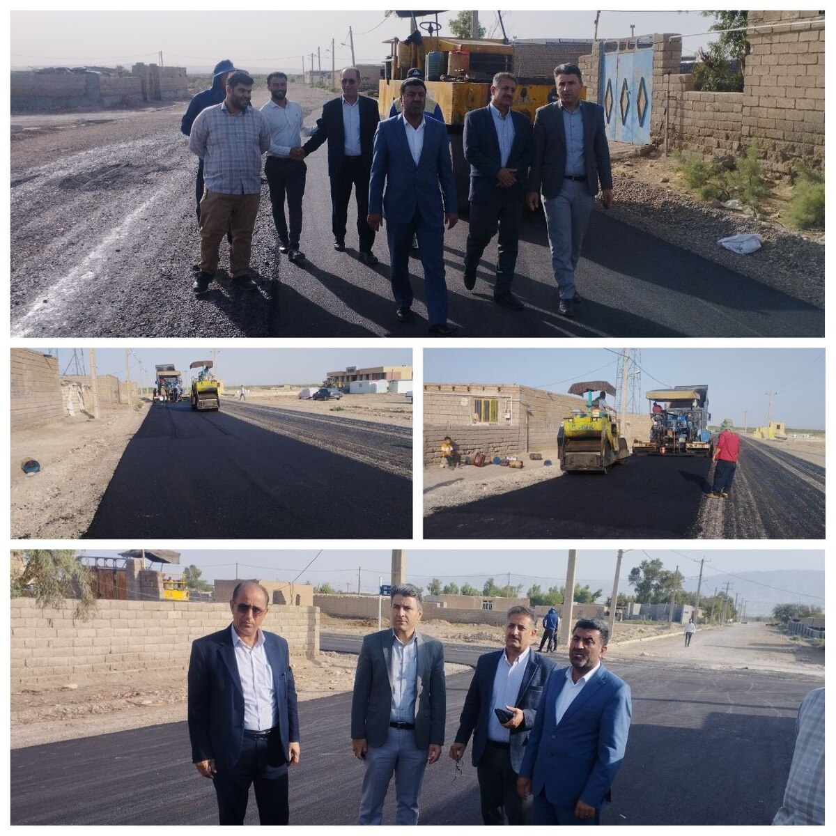 آغازعملیات اجرایی آسفالت معابر روستاهای دهلران با مساحت ۲۳ هزار متر