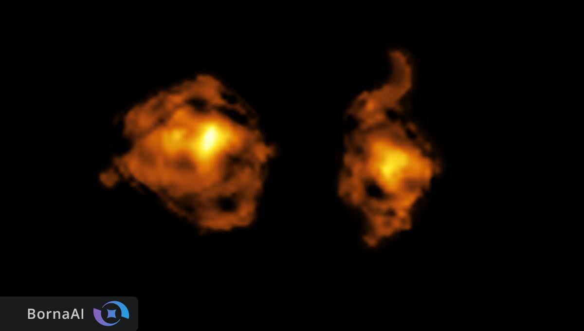 حمله مرگبار یک کهکشان با اشعه‌های اختروش به کهکشان دیگر!