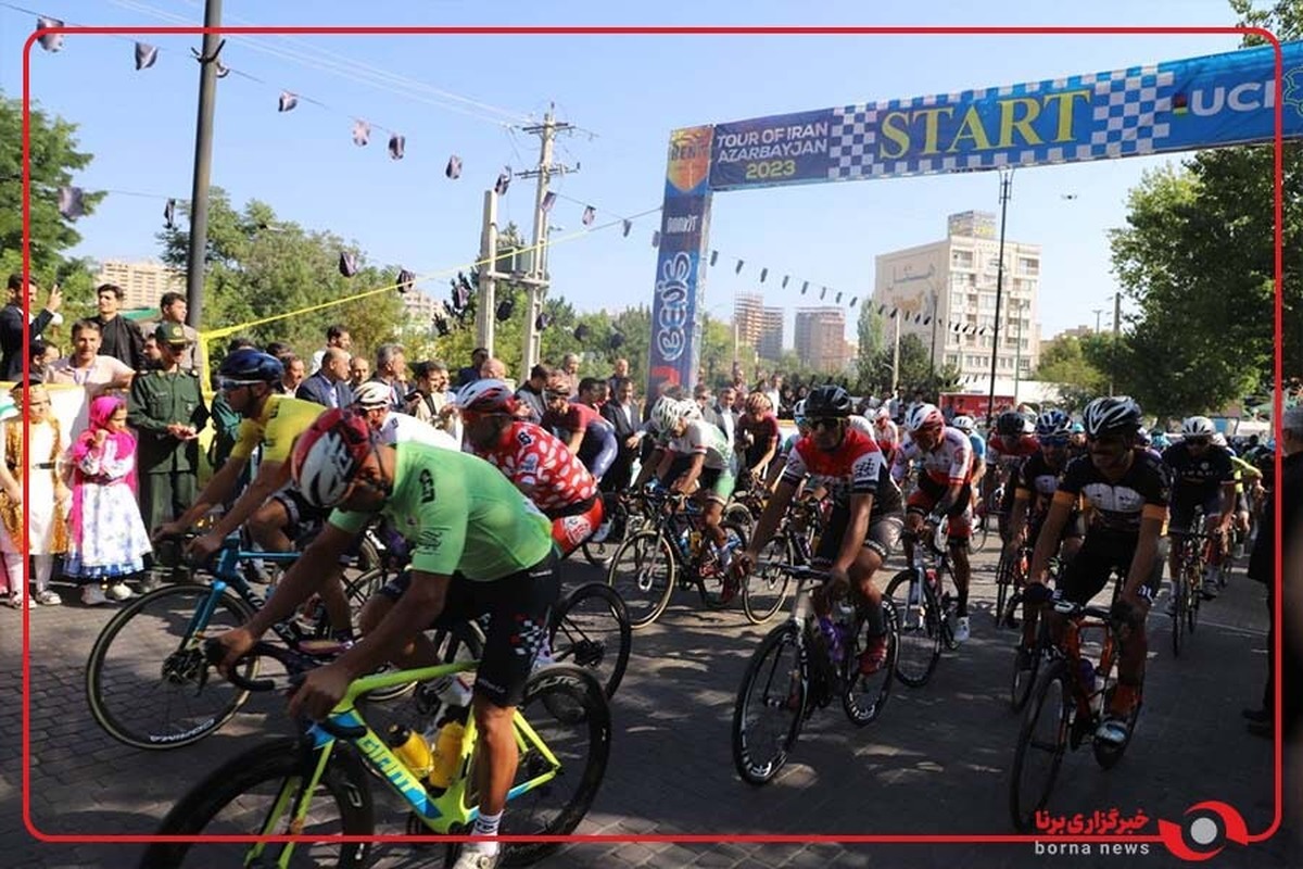 افتتاحیه سی و هفتمین دوره تور دوچرخه سواری بین المللی ایران ـ آذربایجان