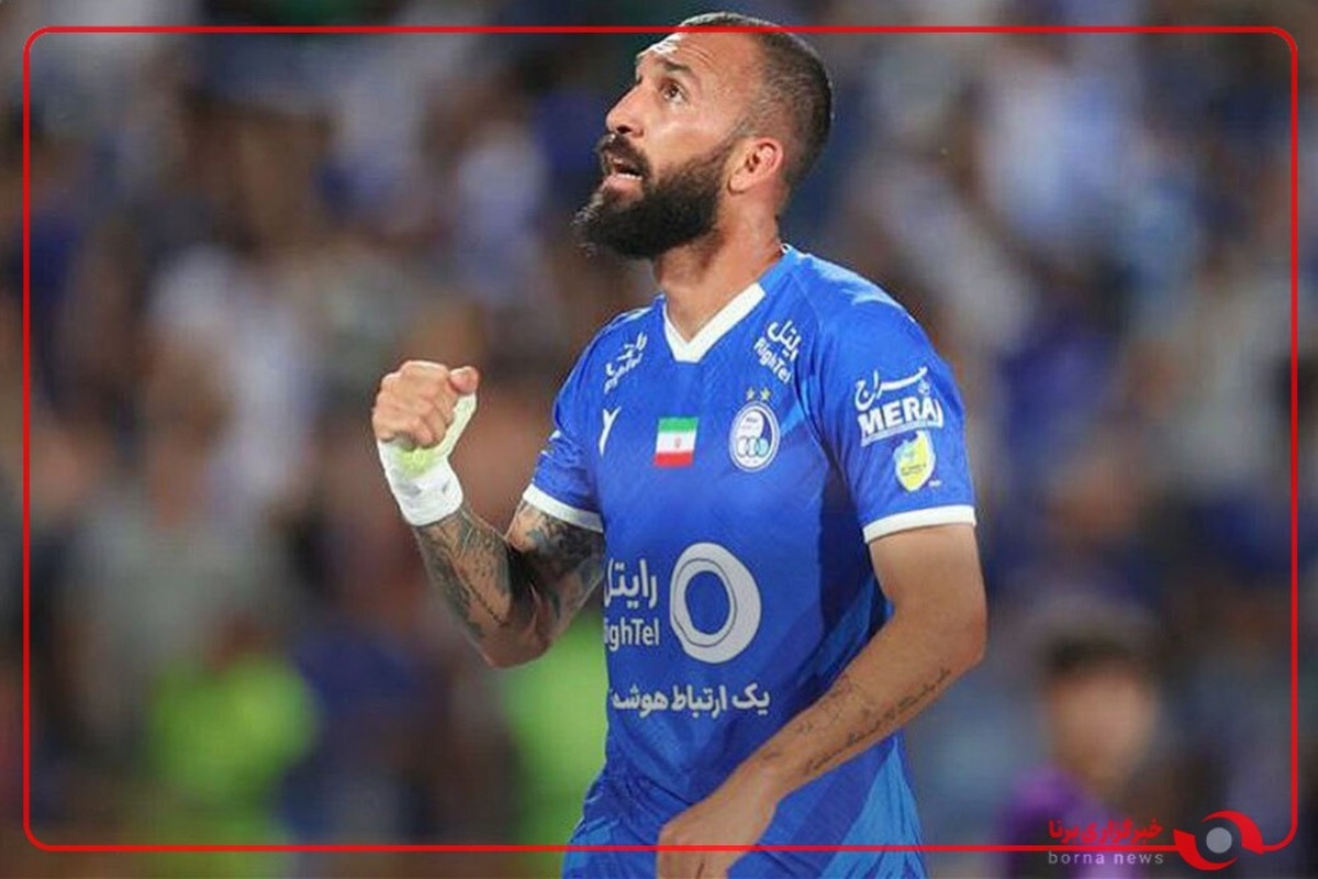 گل اول استقلال به ملوان توسط روزبه چشمی