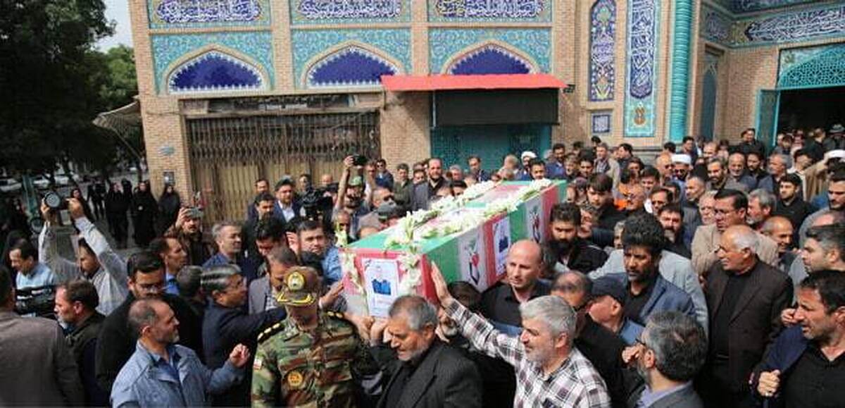 تشییع پیکر شهید امیر سرتیپ دوم علی پیری در اردبیل