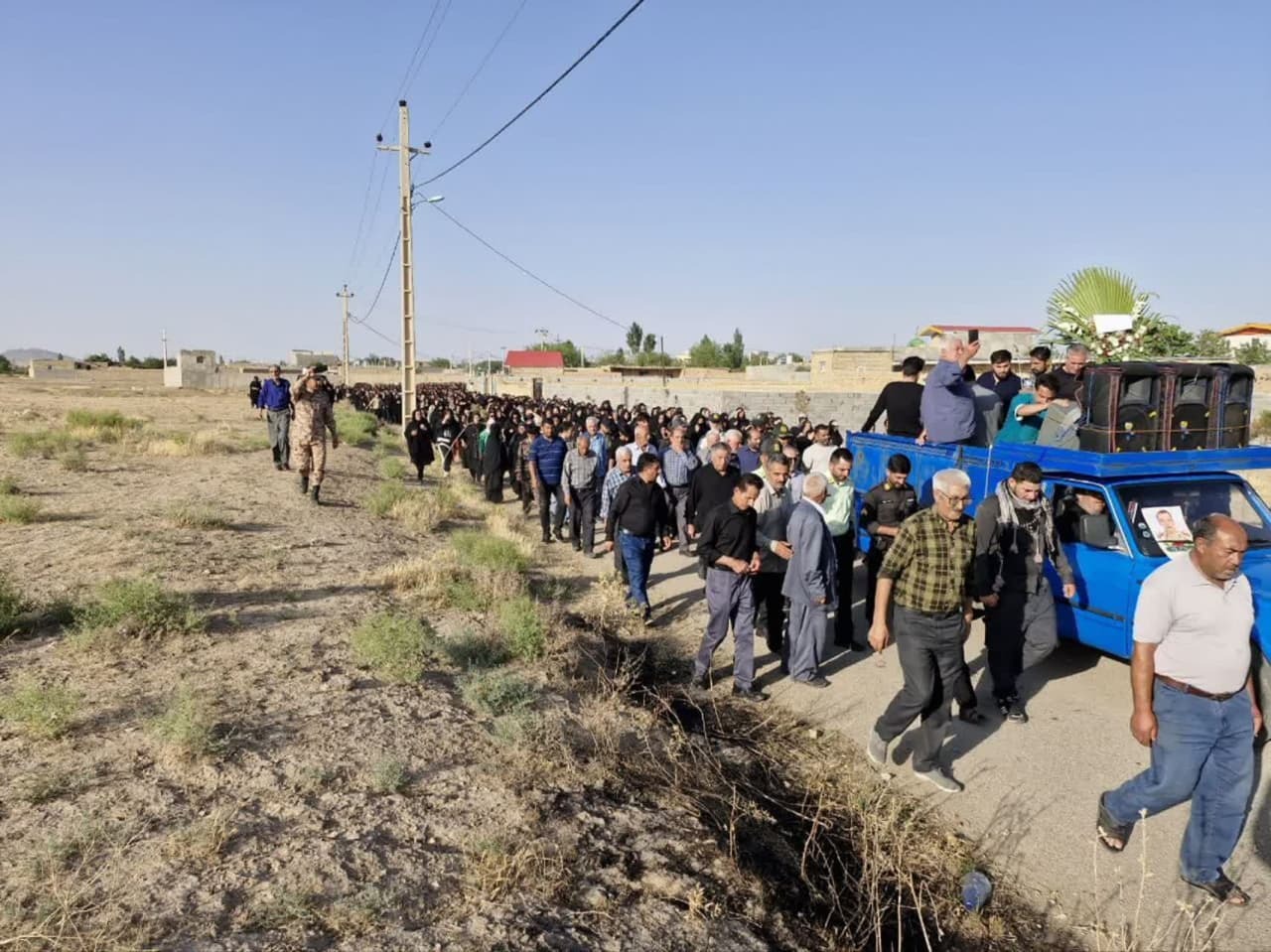 پیکر مطهر شهید امیرحسین قاسمی تشییع شد