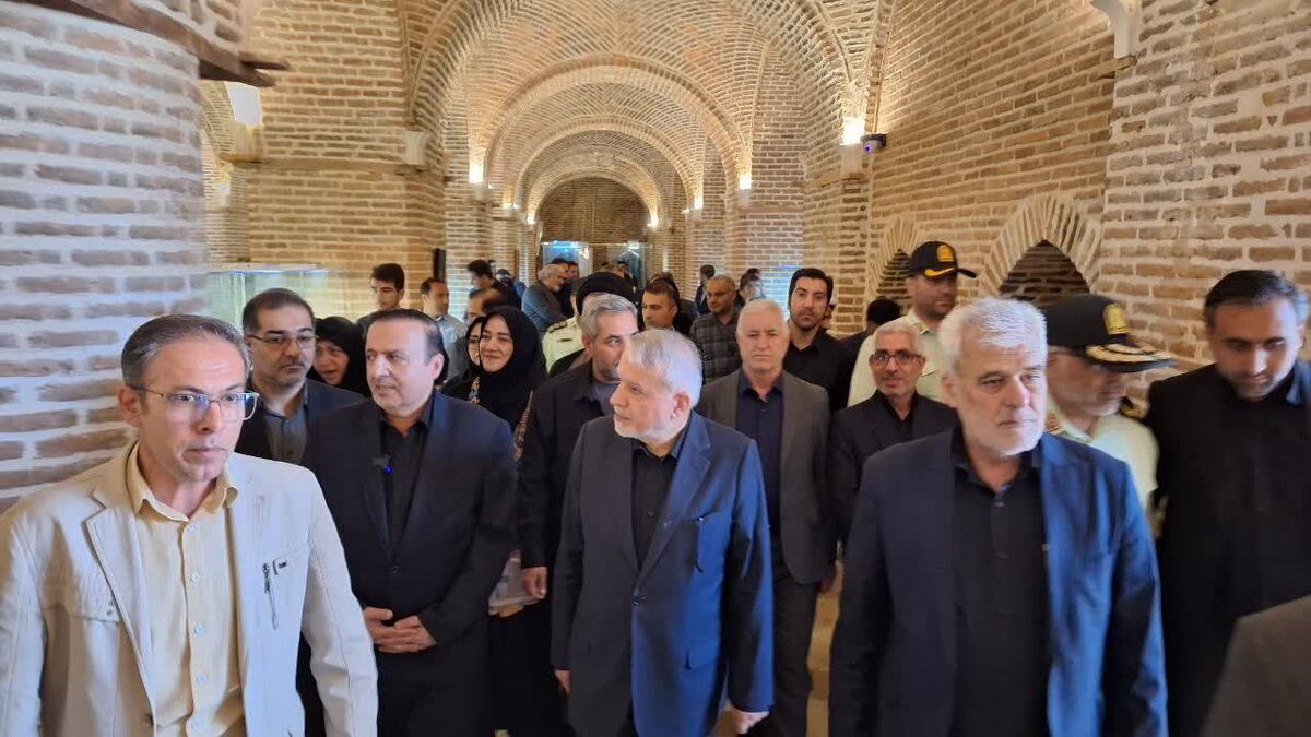 وزیر میراث فرهنگی از سرای تاریخی سعدالسلطنه قزوین بازدید کرد 