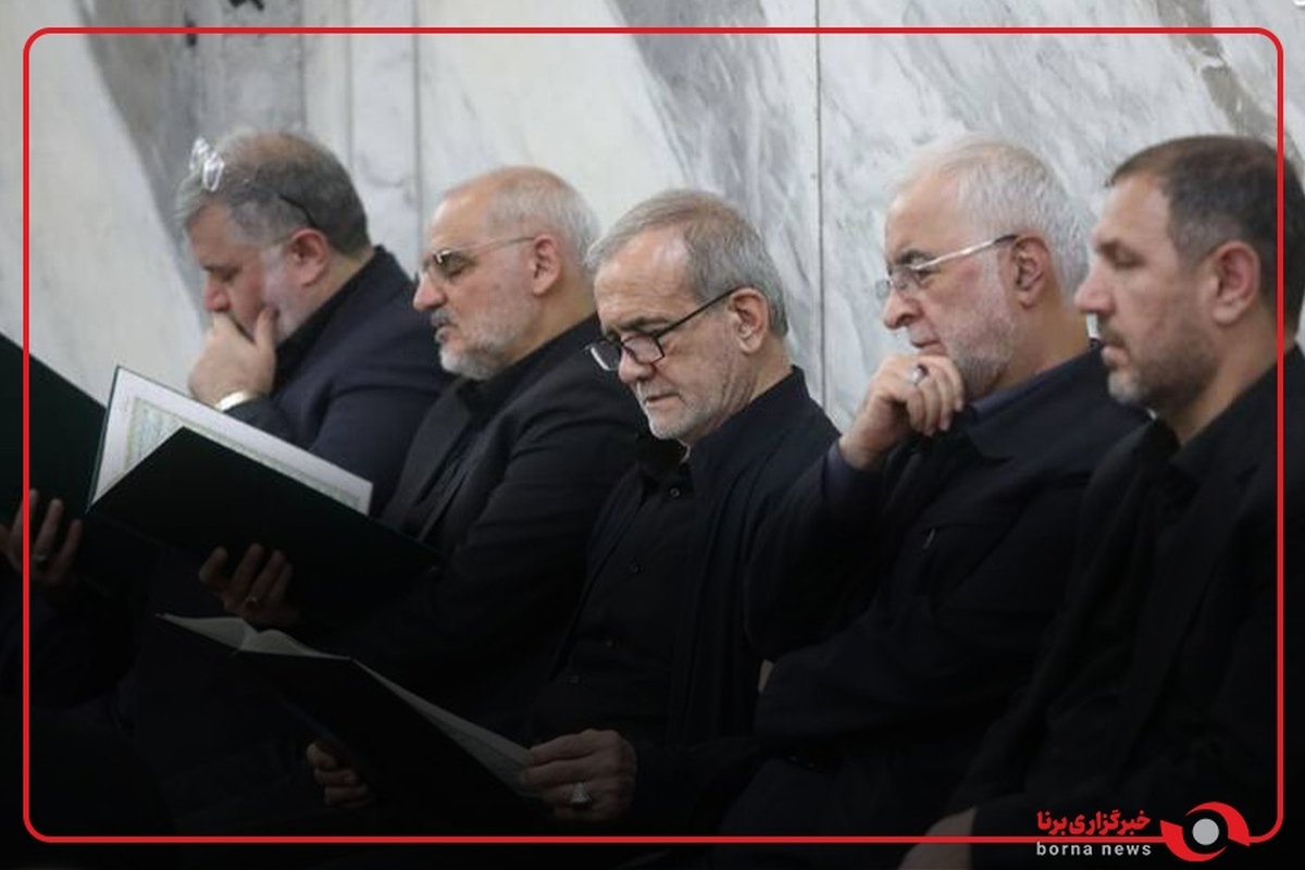 حضور رئیس‌جمهور و رئیس مجلس در آیین گرامی‌داشت شهدای اقتدار