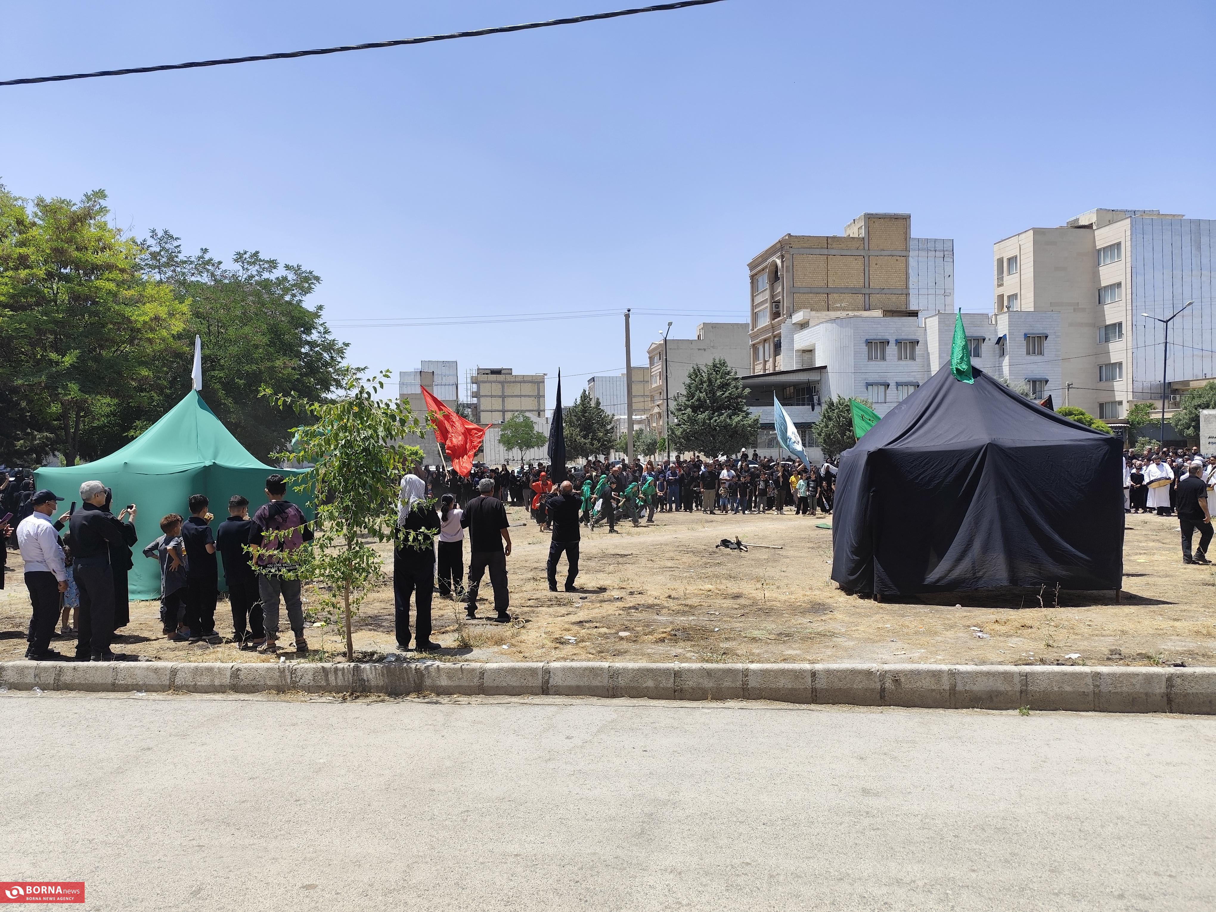 حضور پرشور مردم کرمانشاه در مراسم عاشورا؛ تجلی عشق بی‌پایان به سیدالشهدا (ع)