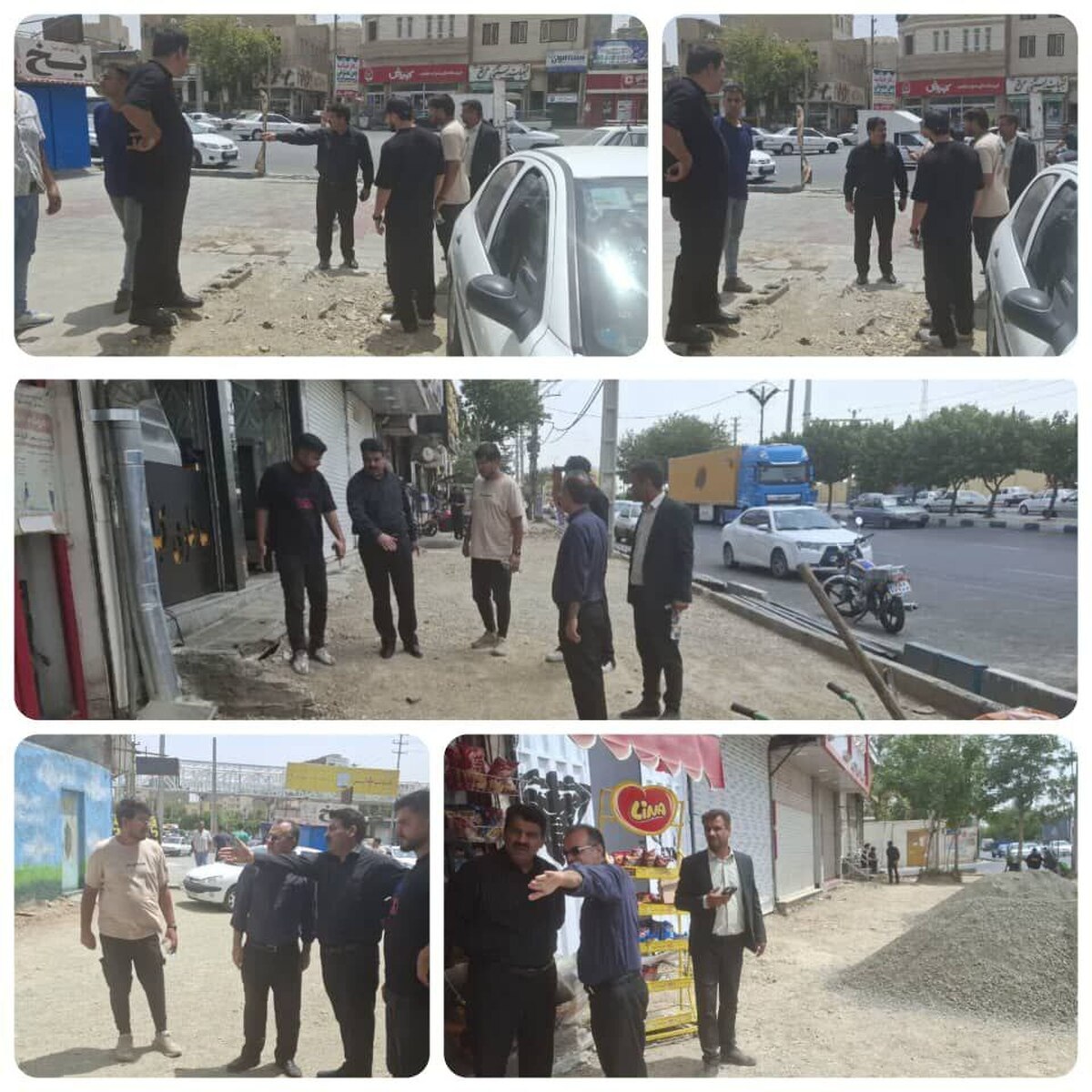 بازدید میدانی مدیریت شهری باغستان از پروژه تعریض محور تهران–شهریار