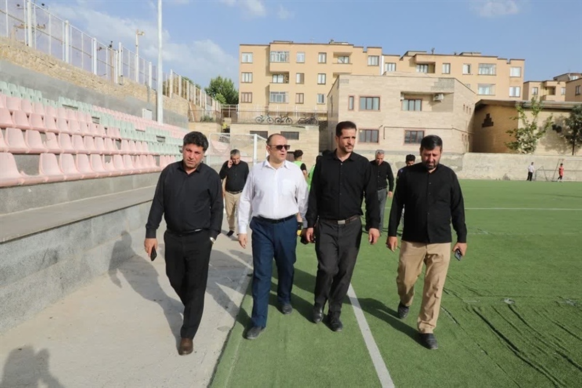 بازدید میدانی مدیرکل ورزش و جوانان استان  از اماکن ورزشی شهر همدان