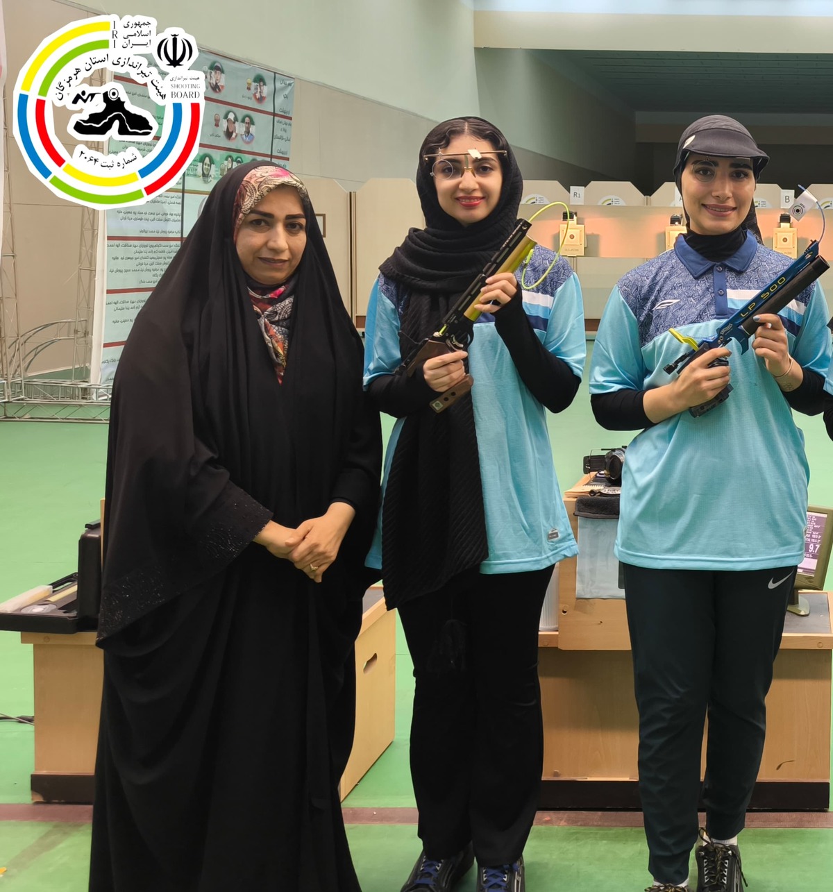 سامیه یاسی و هانیه رستمیان افتخار هرمزگان در اردوی تیم ملی تپانچه کشور