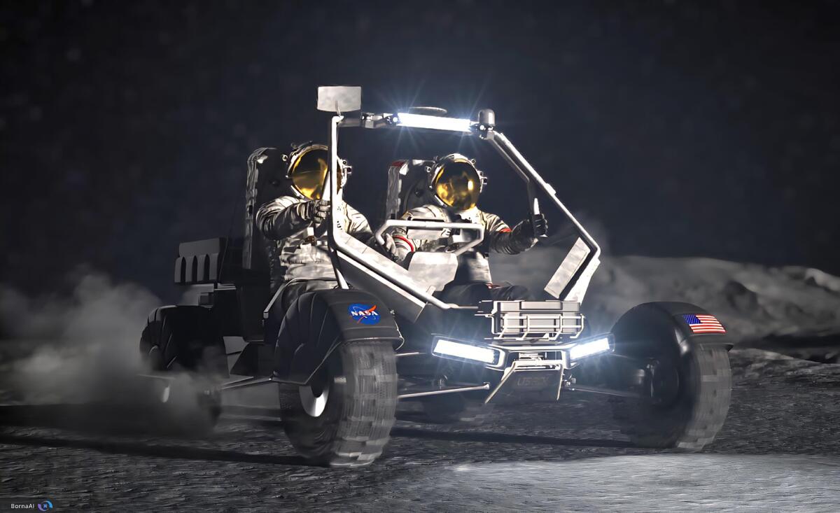 شکار یخ در ماه با خودروی جدید ناسا