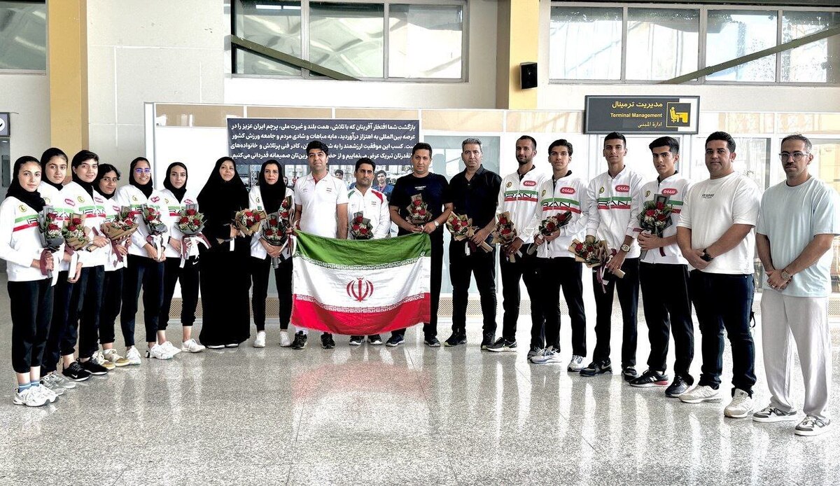 پس از کسب ۷ مدال در کاپ جهانی میلان؛ تیم اینلاین فری استایل به ایران بازگشت