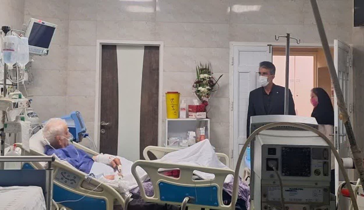 عیادت مدیرکل ورزش و جوانان از جهان پهلوان امامعلی حبیبی