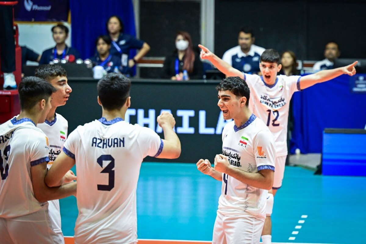 پیروزی تیم زیر ۱۶ سال والیبال ایران در اولین دیدار قهرمانی آسیا