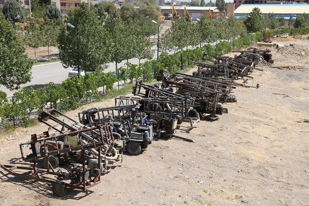 توقیف ۱۲ دستگاه حفاری غیرمجاز در شهرستان ارومیه