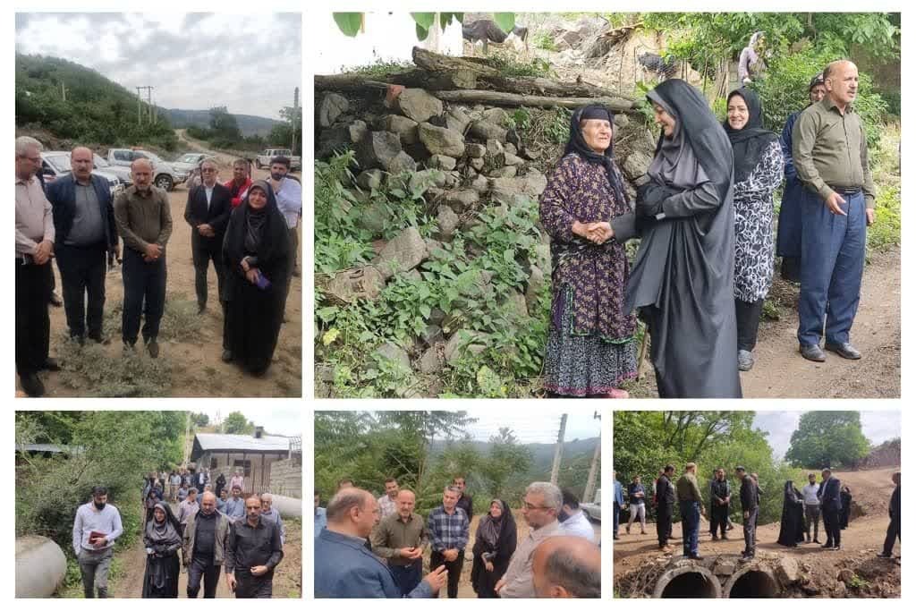 بازدید فرماندار سیاهکل از روستاهای بخش دیلمان