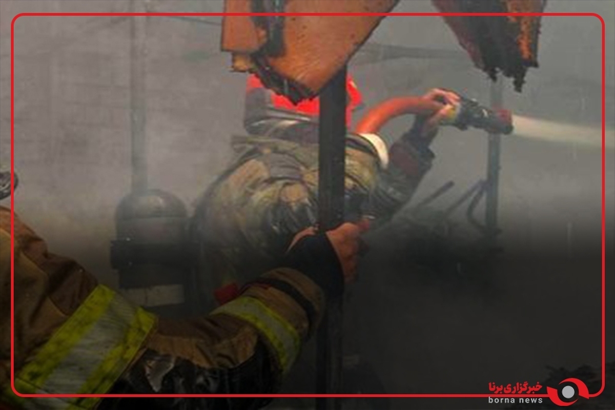 آتش سوزی در محدوده پل روشندلان تهران