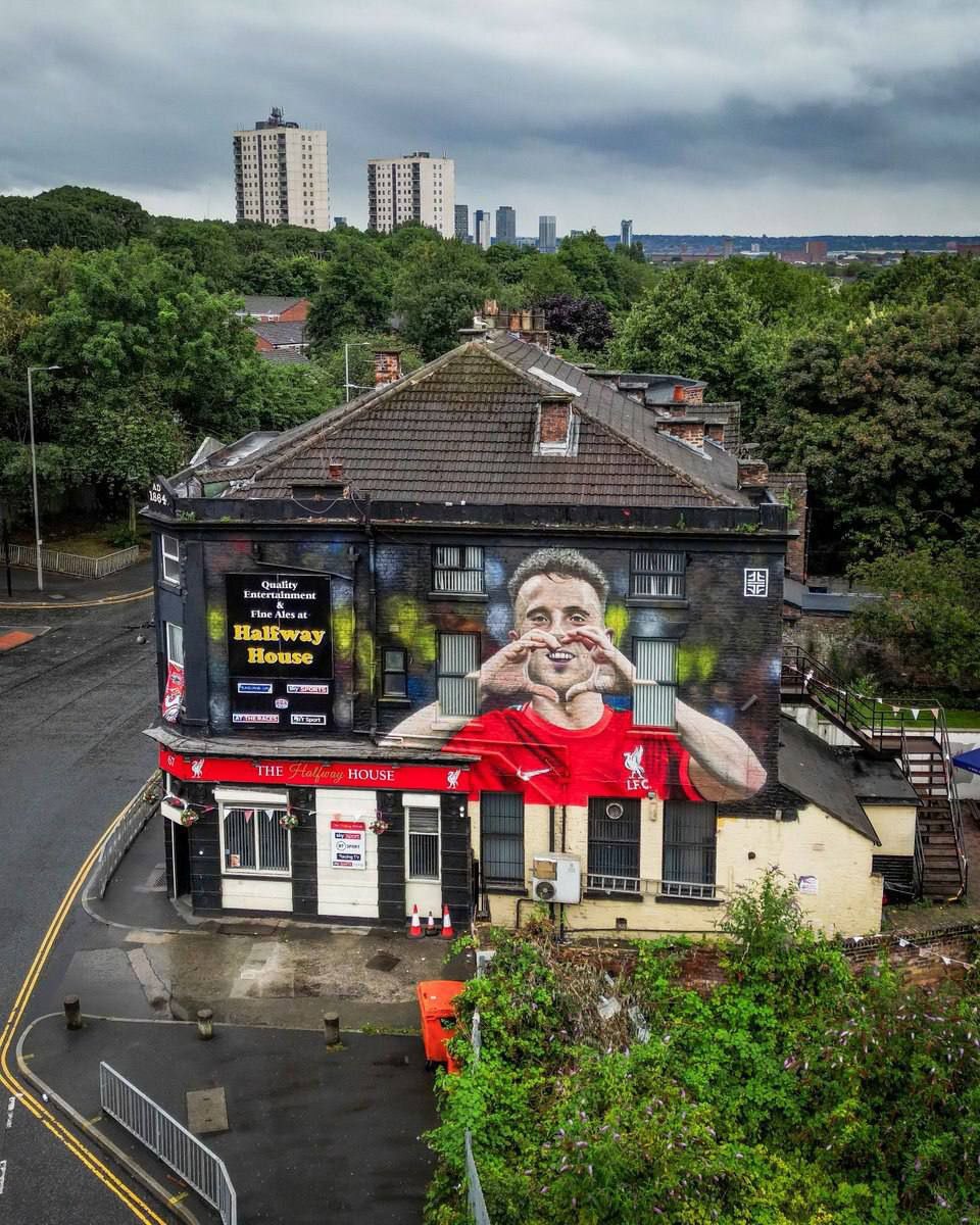 دیوارنگاره‌ای  جالب به یاد دیگو ژوتا+ عکس