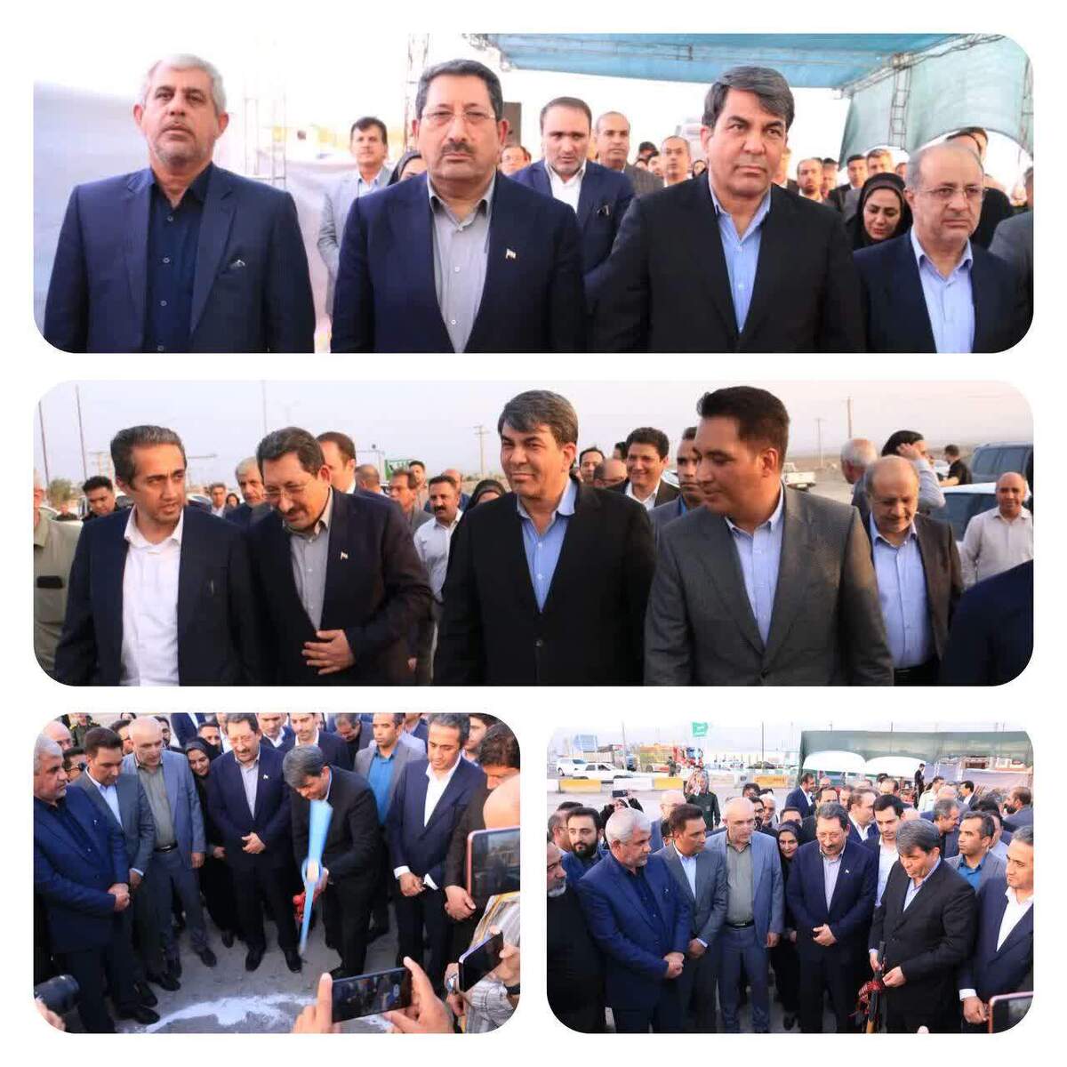 کلنگ‌زنی طرح زیر‌بنایی خط انتقال برق به معادن ساردوئیه با حضور وزیر صمت و استاندار کرمان