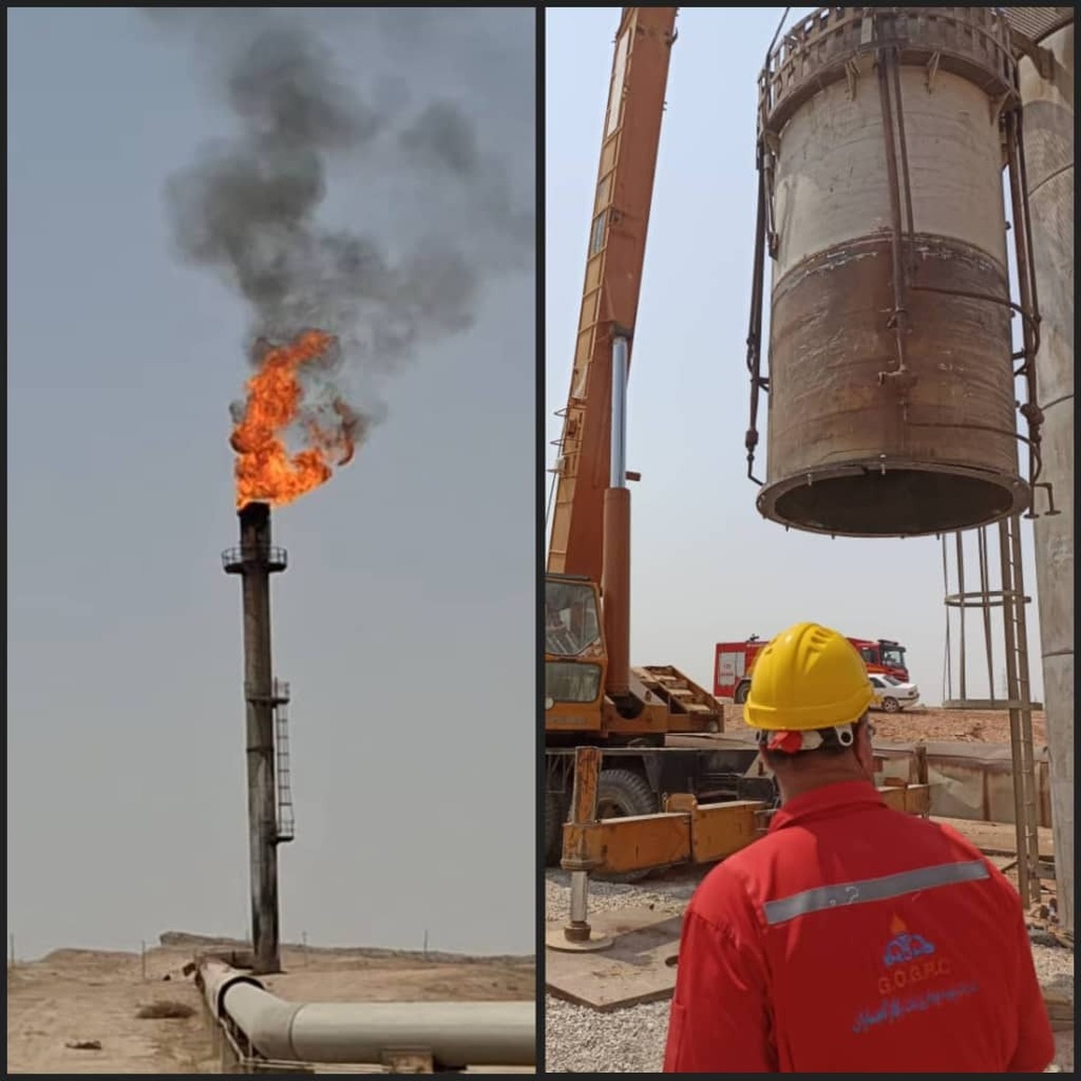 بازسازی و نصب تیپ مشعل‌های كارخانه گاز و گازمایع ۹۰۰ پازنان ۲