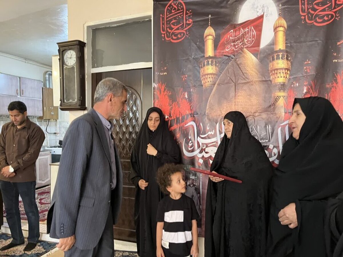 دیدار رئیس فدراسیون پزشکی ورزشی  با خانواده  یکی از شهدای جنگ ۱۲ روزه