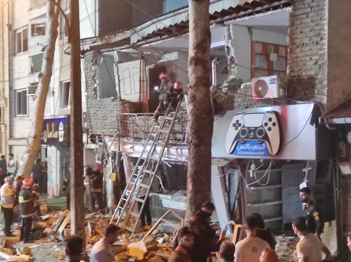 ۱۳ مصدوم در اثر انفجار گاز در رشت