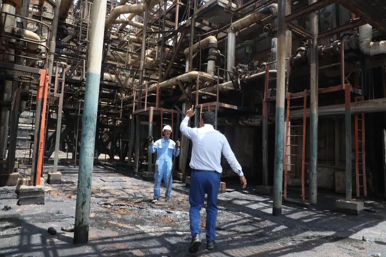  استاندار خوزستان: حادثه پالایشگاه آبادان به دلیل فرسودگی تجهیزات بود / راندمان تولید پایدار است