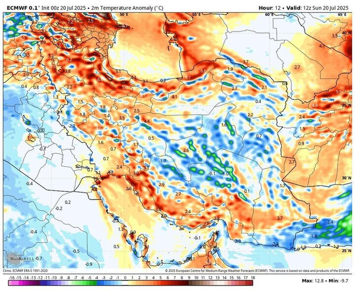 توقف بارش‌ها تا پنج‌شنبه؛ هشدار تداوم گرما و وزش باد شدید