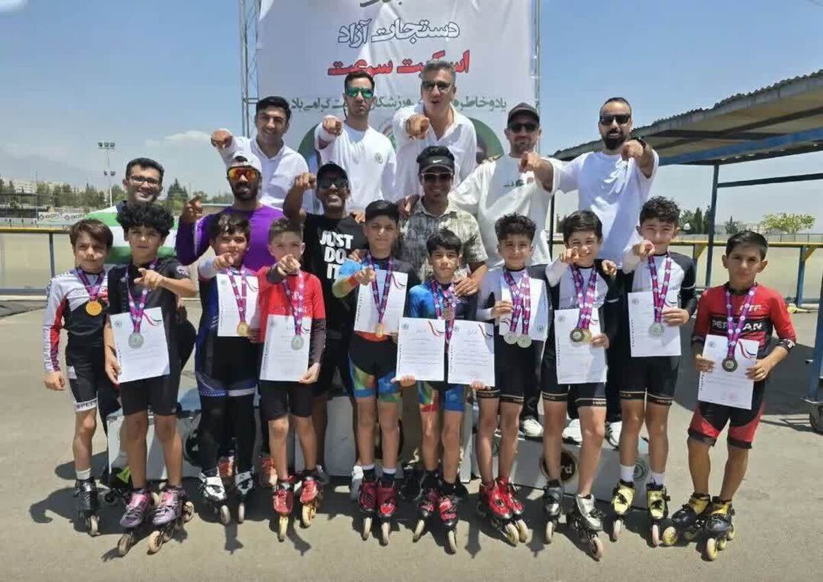 درخشش نونهالان اصفهانی در مسابقات اسکیت سرعت کشور