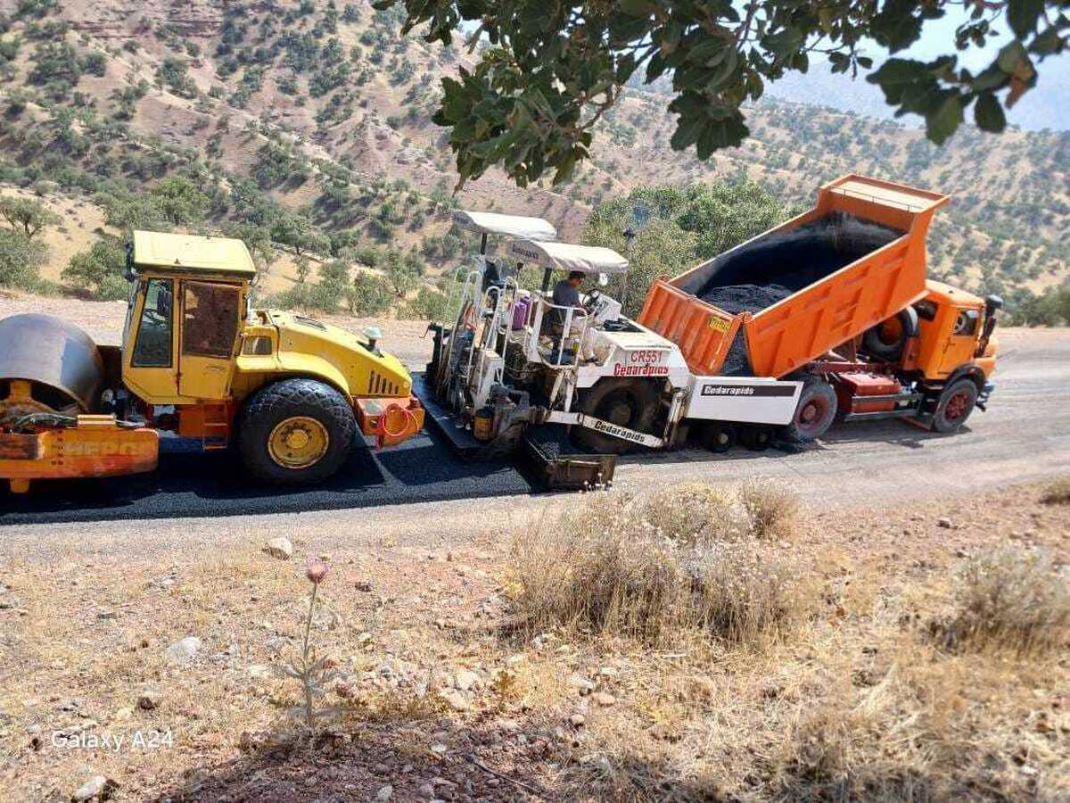 اتمام عملیات پروژه بهسازی و آسفالت راه روستایی دره‌شور کتج - مرغ‌چنار در شهرستان دنا