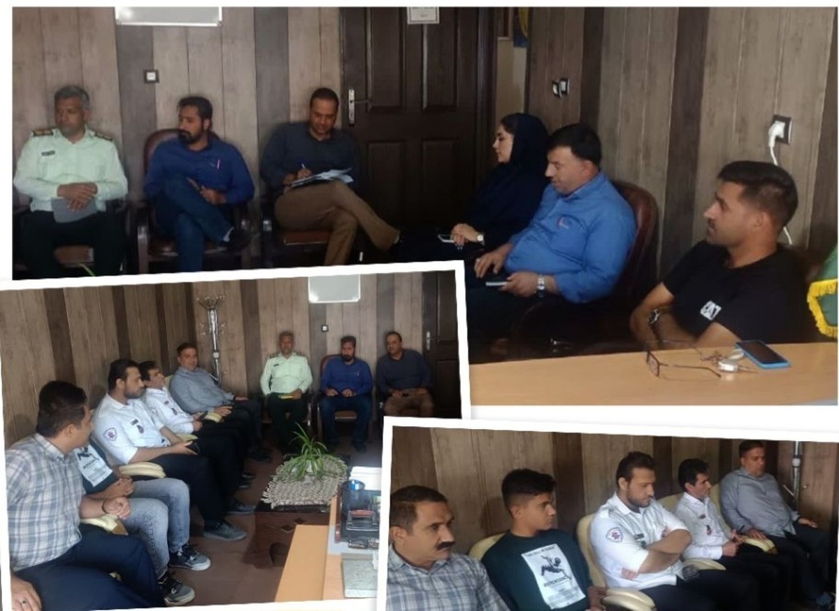 نشست هماهنگی پیش از بازی فولاد بافت و آهن‌آلات سازه بردسیر برگزار شد