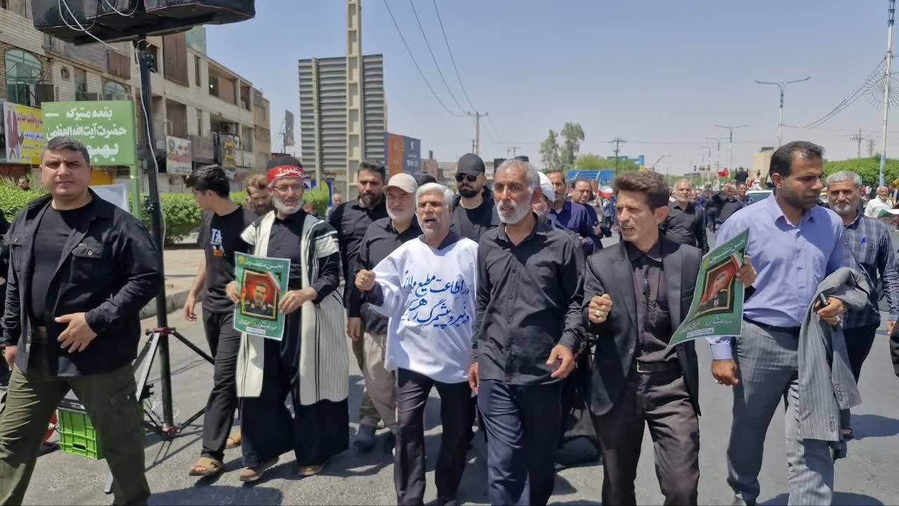 استاندار خوزستان: رژیم صهیونیستی مانند صدام و منافقین محکوم به شکست است /  اتحاد و انسجام ملت رمز پیروزی‌های گذشته و ضامن موفقیت‌های آینده خواهد شد