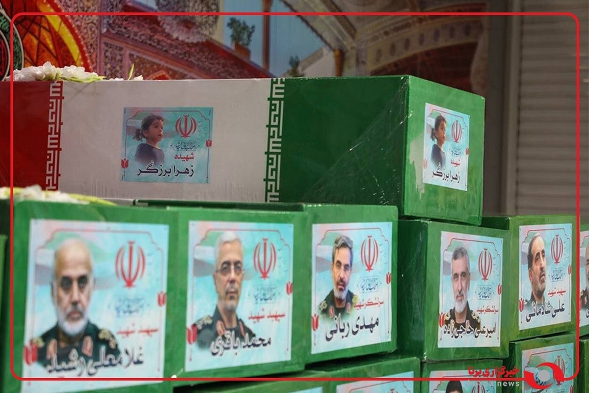 تصاویری از تابوت‌های شهدای جنگ تحمیلی رژیم صهیونیستی