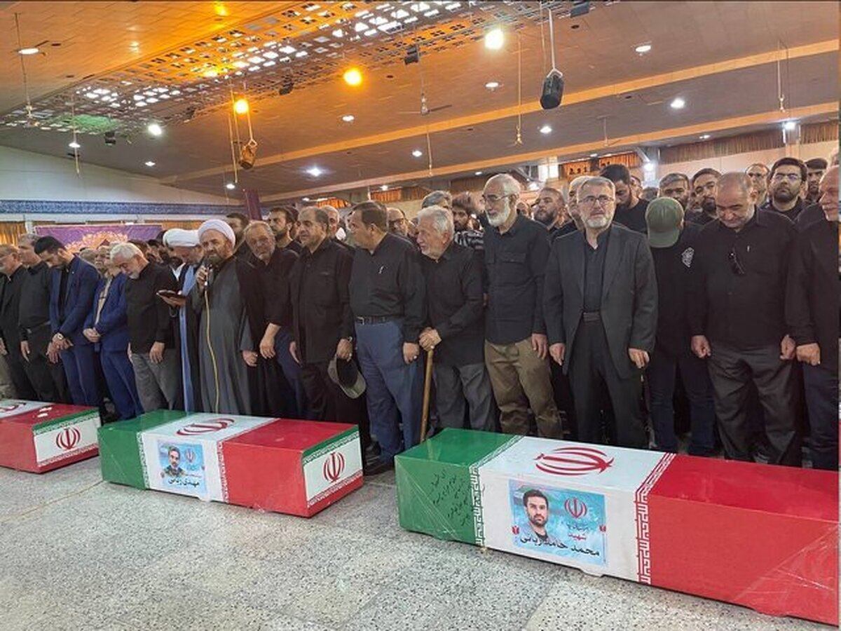 پیکر شهید ربانی همسر و فرزند شهیدش به خاک سپرده شد