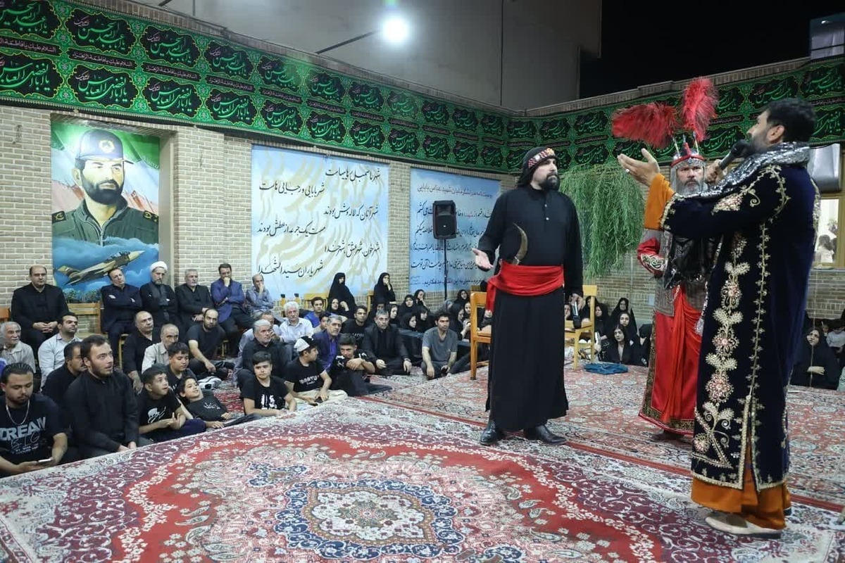 حضور استاندار قزوین در مراسم تعزیه خوانی سیدالشهدا