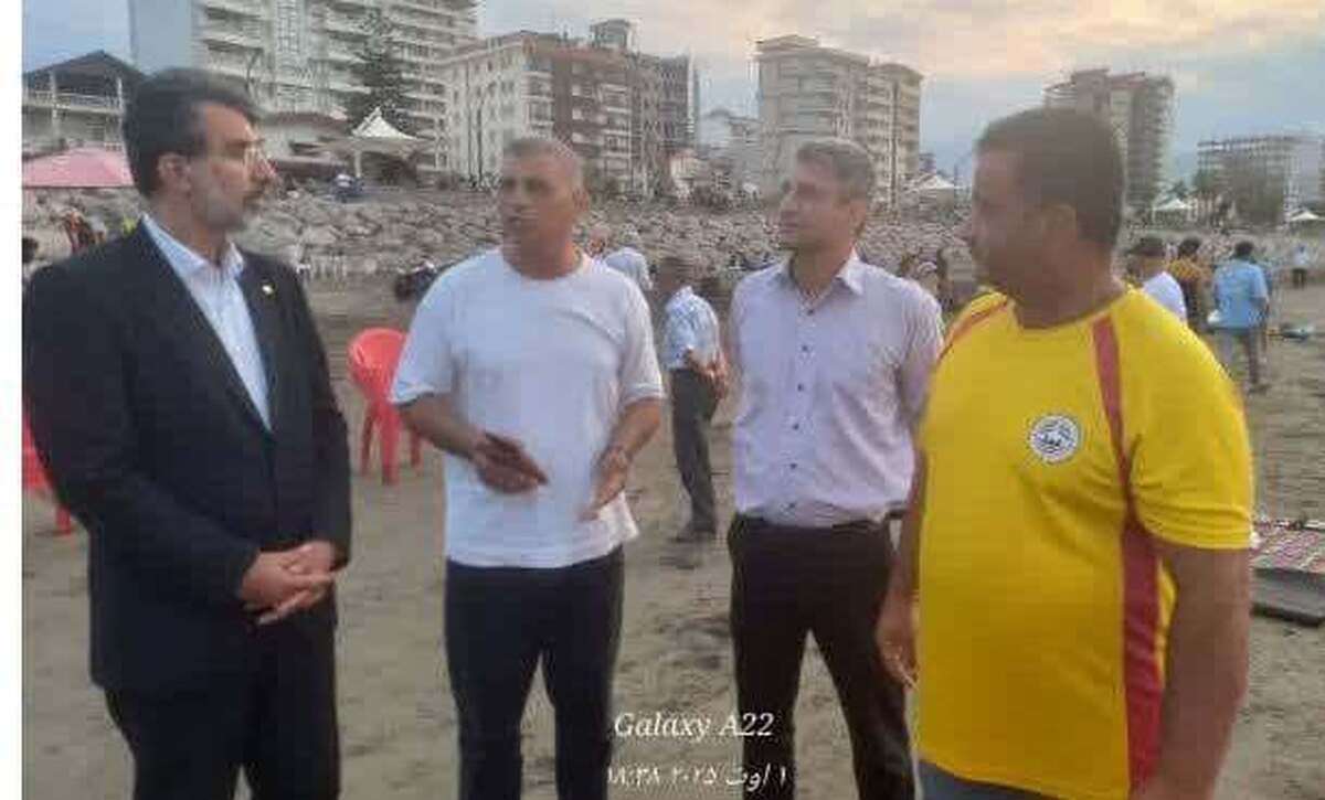 از حضور در جمع ناجیان غریق تا بازدید از زمین تنیس ساحلی