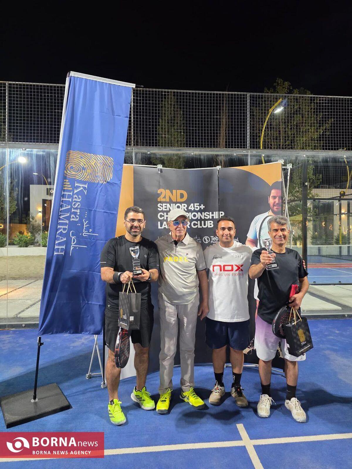 قهرمانی البرز در جام پدل پیشکسوتان تهران