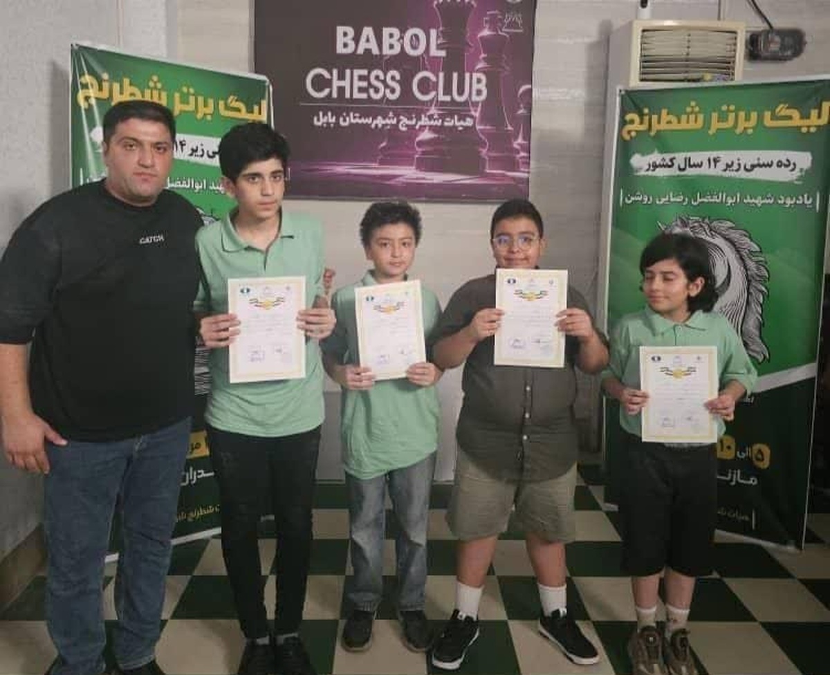 نوجوانان شطرنج باز گلستانی تیم برتر کشور شدند