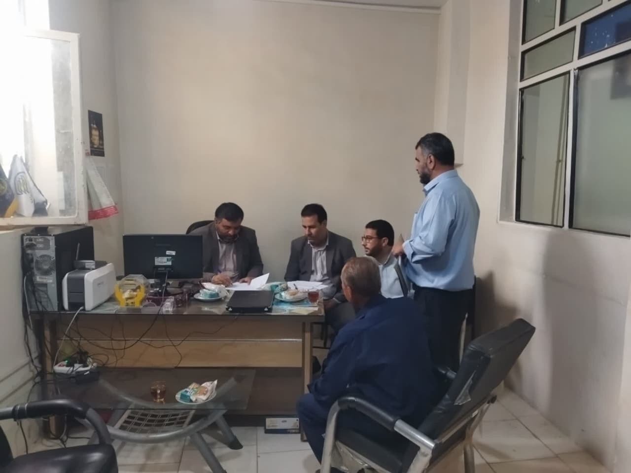 دیدار مدیرکل کمیته امداد استان قزوین با امام جمعه و بخشدار شال 